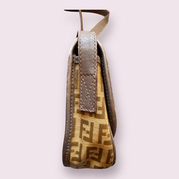 Authentic Fendi Vintage Zucca Crossbody Bag – Coated Canvas - Picture 4 of 7